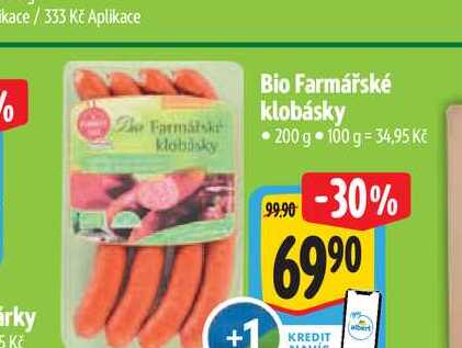   Bio Farmářské klobásky 200 g 