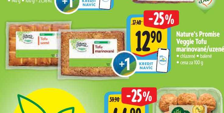  Nature's Promise Veggie Tofu marinované/uzené  100 g