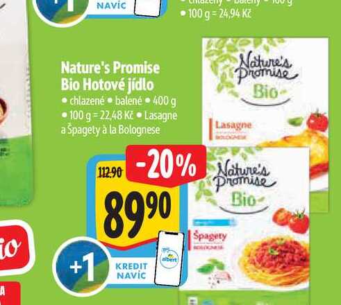   Nature's Promise Bio Hotové jídlo  400 g