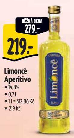 Limoncè Aperitivo, 0,7 l