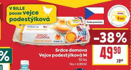 Srdce domova Vejce podestýlková M 10 ks