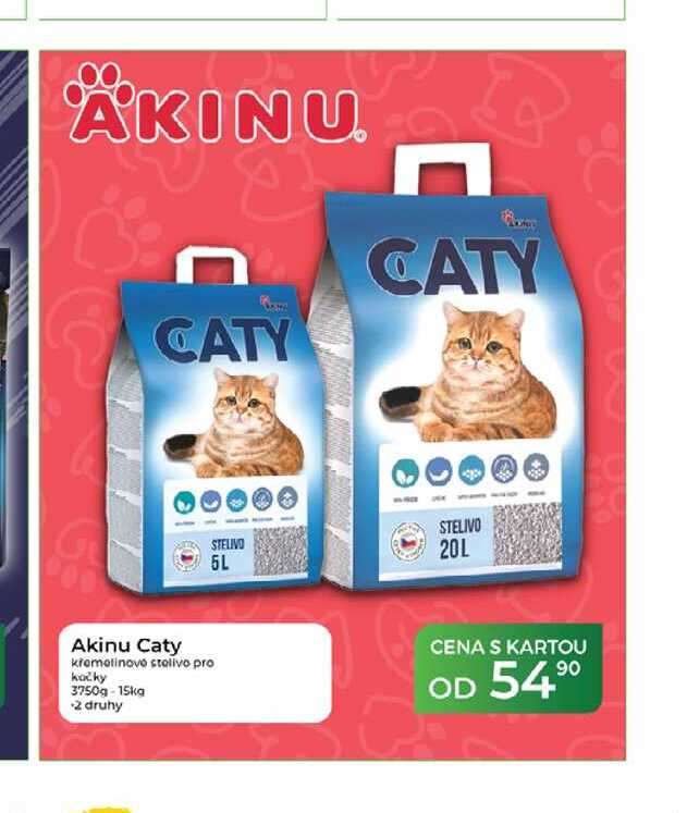 Akinu Caty kremolinovo stelivo pro kočky 3750g-15kg  