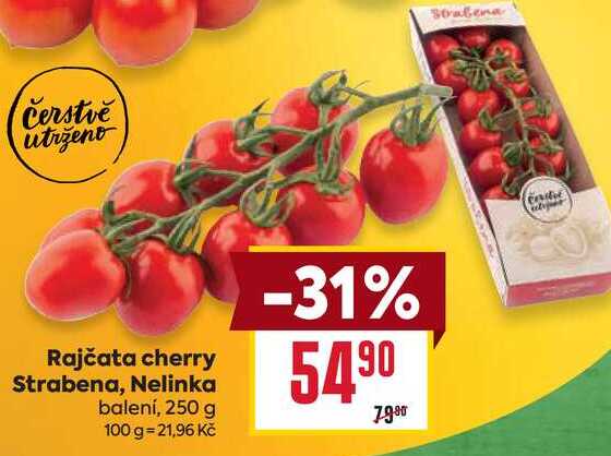 Rajčata cherry Strabena, Nelinka balení, 250 g