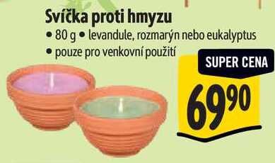 Svíčka proti hmyzu, 80 g
