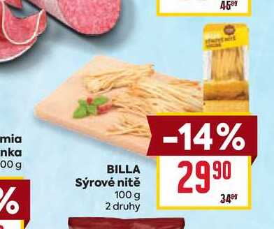 BILLA Sýrové nitě 100 g 