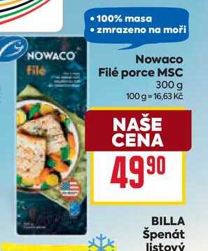 Nowaco Filé porce MSC 300 g 