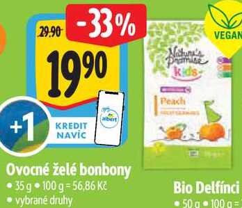 Ovocné želé bonbony, 35 g