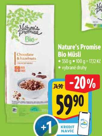 Nature's Promise Bio Müsli, 350 g