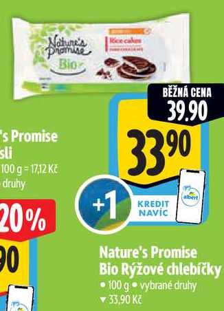 Nature's Promise Bio Rýžové chlebíčky, 100 g