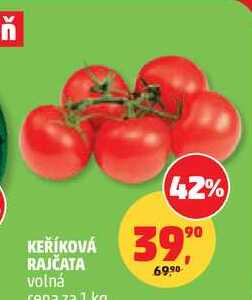 KEŘÍKOVÁ RAJČATA volná, 1 kg