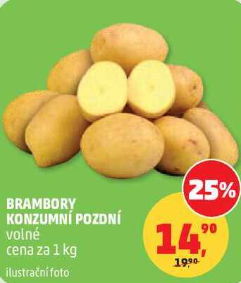 BRAMBORY KONZUMNÍ POZDNÍ, 1 kg