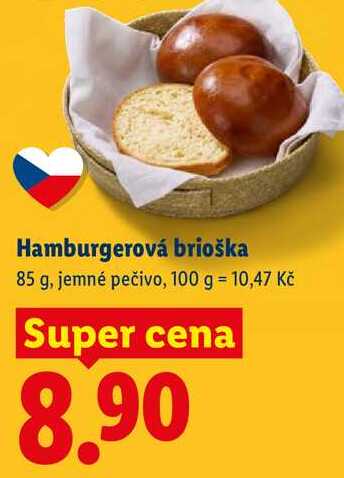Hamburgerová brioška, 85 g