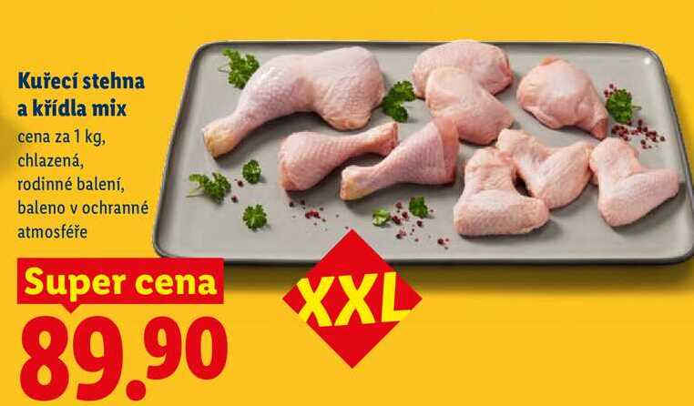 Kuřecí stehna a křídla mix, cena za 1 kg