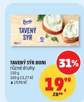 TAVENÝ SÝR BONI různé druhy, 150g  