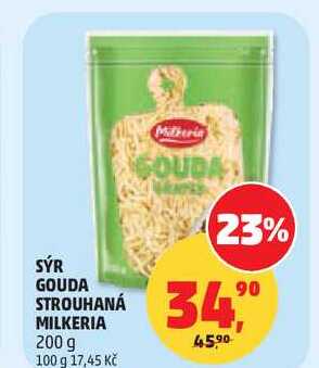 SÝR GOUDA STROUHANÁ MILKERIA, 200 g 