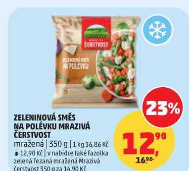 ZELENINOVÁ SMĚS NA POLÉVKU MRAZIVÁ ČERSTVOST mražená, 350 g