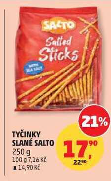 TYČINKY SLANÉ SALTO, 250 g  