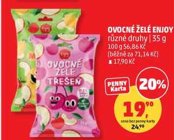 OVOCNÉ ŽELÉ ENJOY různé druhy, 35 g 