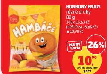BONBONY ENJOY různé druhy, 80 g 