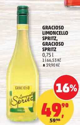 GRACIOSO LIMONCELLO SPRITZ, 0,75 l 