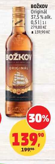 BOŽKOV Originál 37,5% alk., 0,5 l