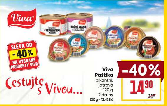 Viva Paštika pikantní, játrová 120 g 
