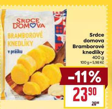 Srdce domova Bramborové knedlíky 400 g