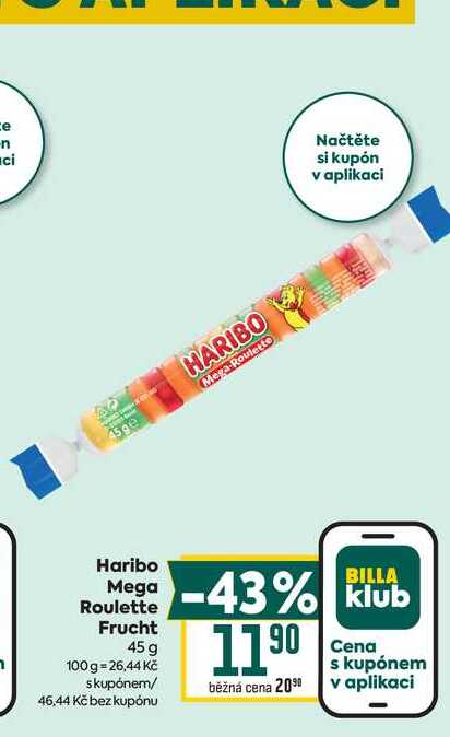 Haribo Mega Roulette Frucht 45 g