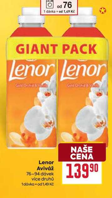 Lenor Aviváž 76-94 dávek 