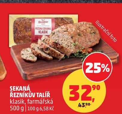 SEKANÁ ŘEZNÍKŮV TALÍŘ klasik, farmářská, 500 g 