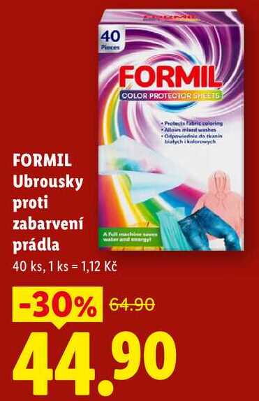 FORMIL Ubrousky proti zabarvení, 40 ks