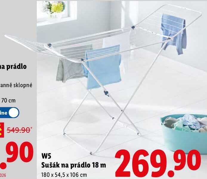 W5 Sušák na prádlo 18 m  