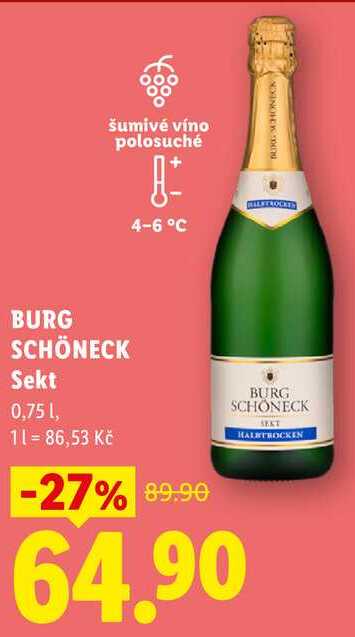 BURG SCHÖNECK Sekt, 0,75 l