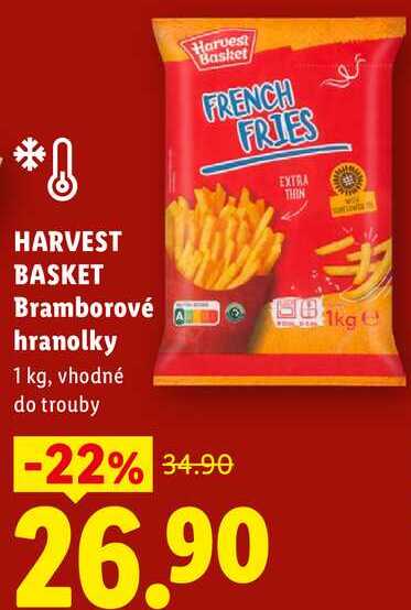 HARVEST BASKET Bramborové hranolky, 1 kg