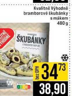 Kvalitně Výhodně bramborové škubánky s mákem 480 g