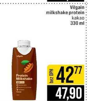 Vilgain milkshake protein kakao 330 ml 