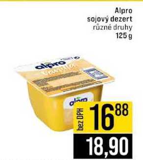 Alpro sojový dezert různé druhy 125 g 