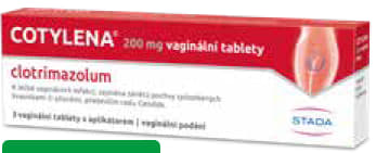 COTYLENA 200 mg, 3 vaginální tablety