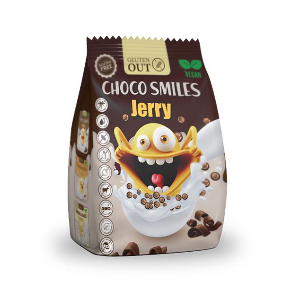 JERRY Snídaňoví smajlíci kakao bez lepku