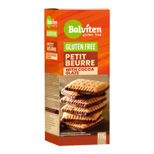 Balviten Máslové sušenky s kakaovou polevou polomáčené bez lepku