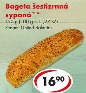 Bageta šestizrnná sypaná, 150 g  