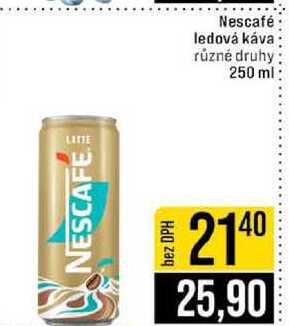 Nescafé ledová káva různé druhy 250 ml 