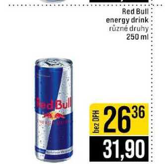 Red Bull energy drink různé druhy 250 ml 