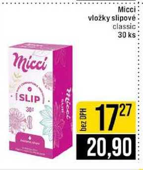 Micci vložky slipové classic 30 ks 