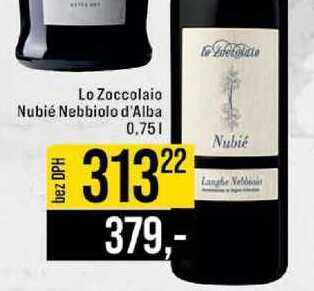 Lo Zoccolaio Nubié Nebbiolo d'Alba 0.75l