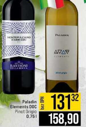 Paladin Elements DOC Pinot Grigio 0.75l