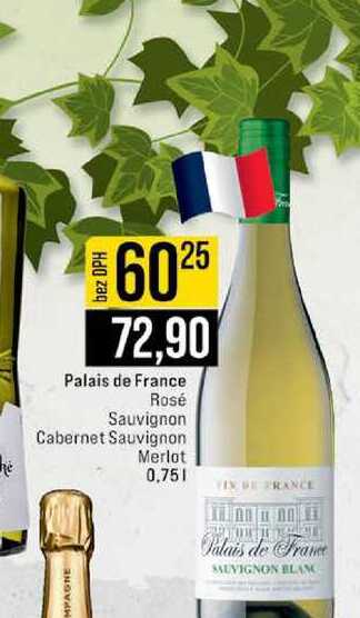 Palais de France Rosé Sauvignon Cabernet Sauvignon Merlot 0,75l