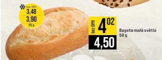 Bageta malá světlá 50 g 