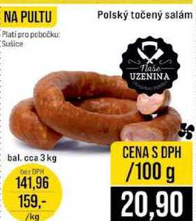 Polský točený salám 100g