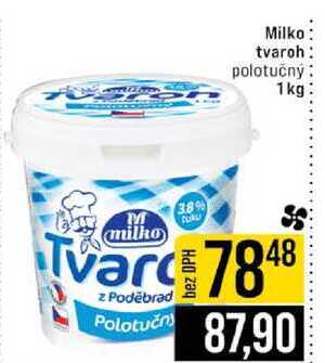Milko tvaroh polotučný 1 kg